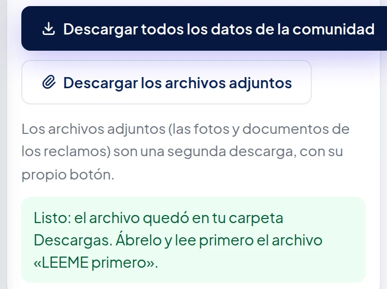 El mismo mensaje verde en el teléfono.