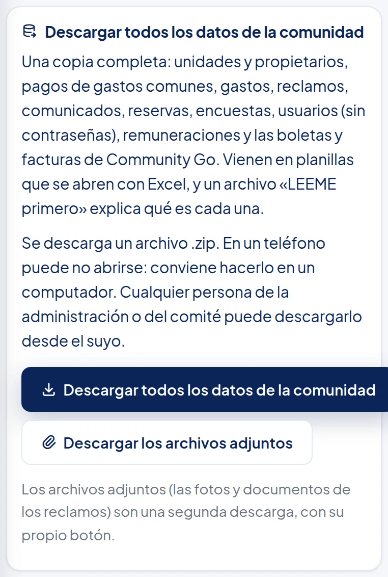 El mismo recuadro en el teléfono.