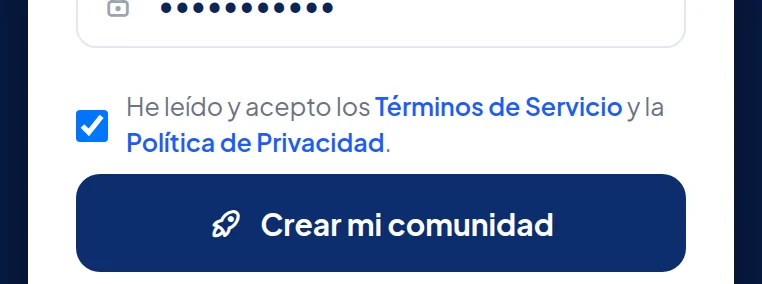 La casilla y el botón en el teléfono.